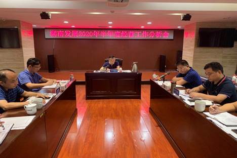 湖南發(fā)展召開2020年半年度經營工作分析會